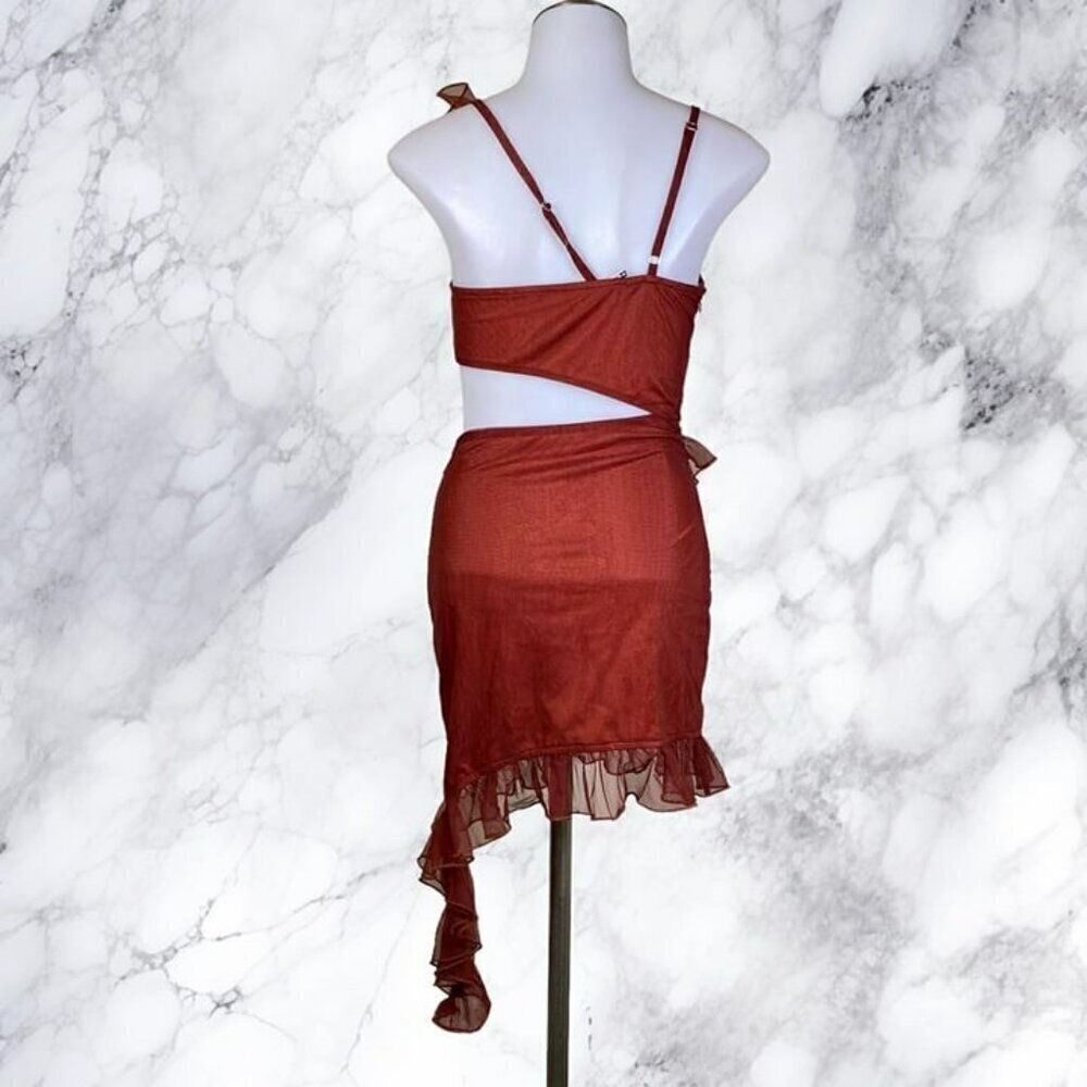 MORE TO COME Payton Ruffle Dress - Rust - Picture 5 of 10